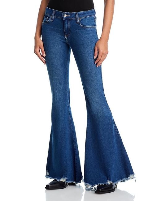 Free People Blue Emre High Rise Flare Jeans