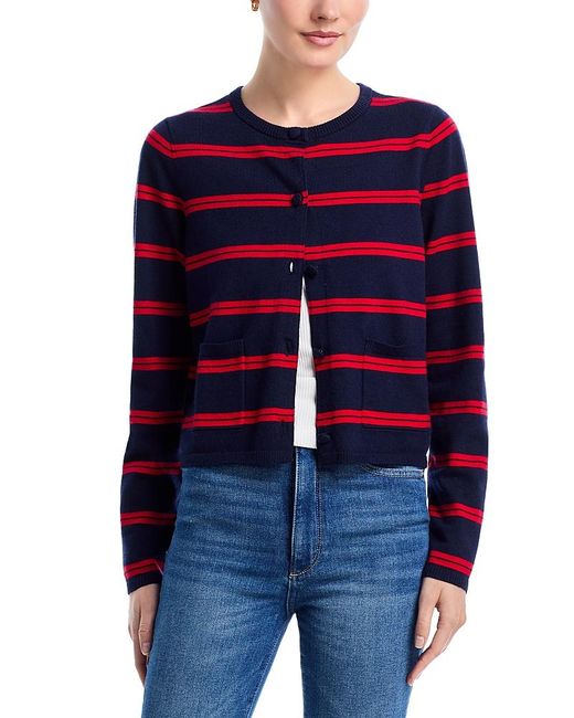 French Connection Blue Padma Fine Knit Cardigan