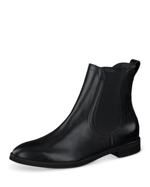 Paul Green Leather Mindy Ankle Boots in Black Leather (Black) | Lyst