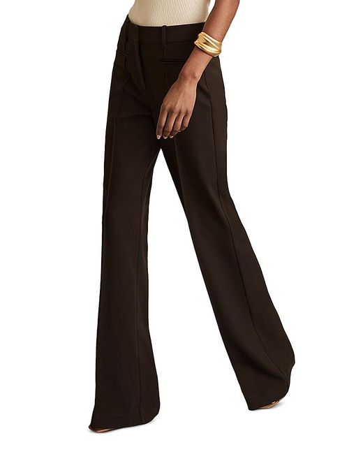 Reiss Brown Claude Flared Pants