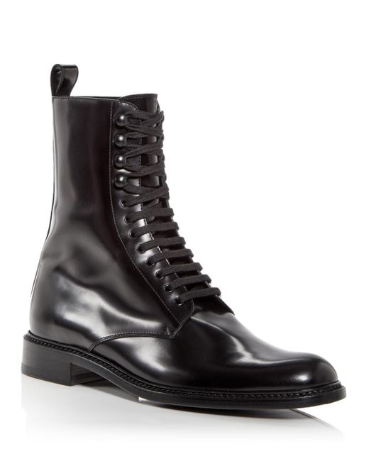 Saint Laurent Army Combat Boots in Black for Men Lyst