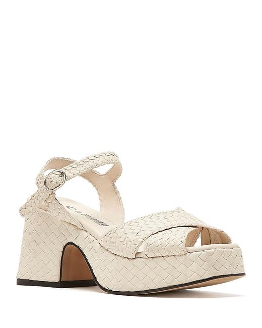 La Canadienne Natural Pico Platform Sandals