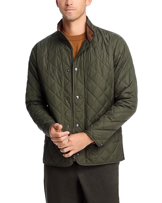 Peter Millar Green Crown Suffolk Quilted Jacket for men