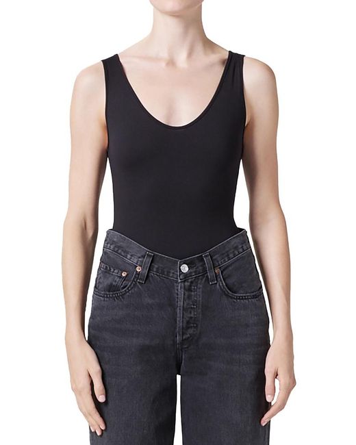 Agolde Black Tora Bodysuit