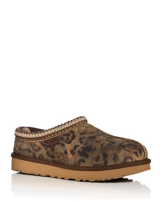Ugg Brown Tasman Spotted Shearling Lined Slippers