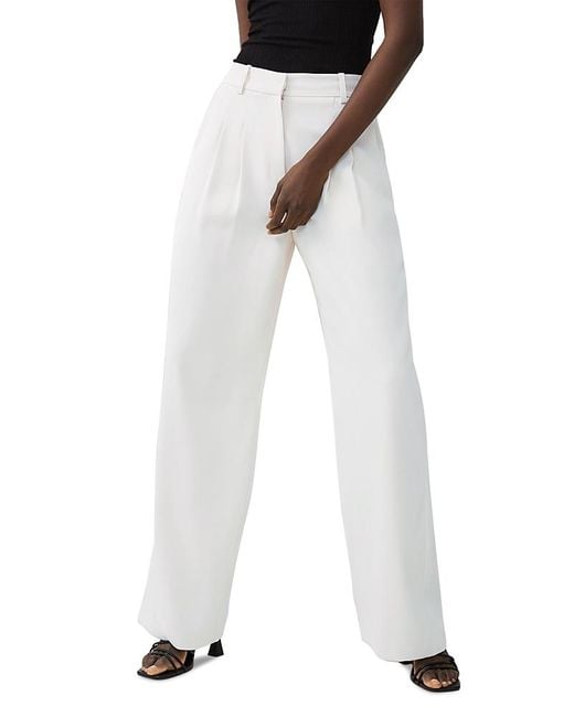 French Connection White Harry Suiting Trousers