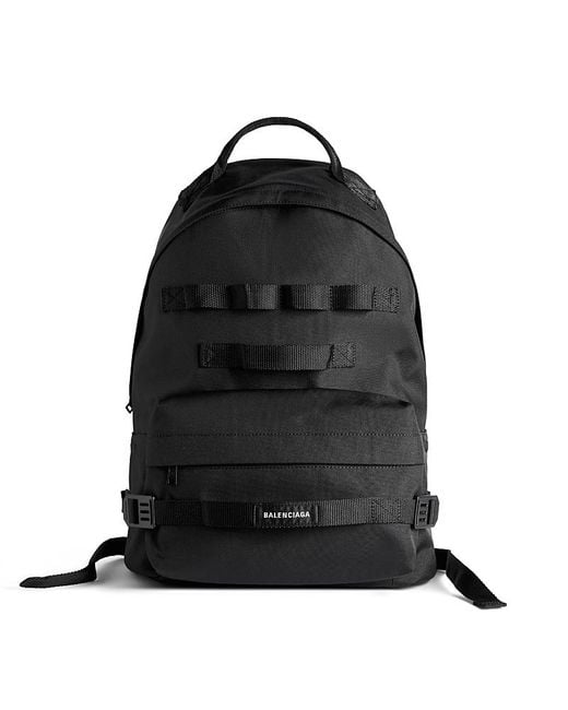 Balenciaga Black Army Medium Backpack for men