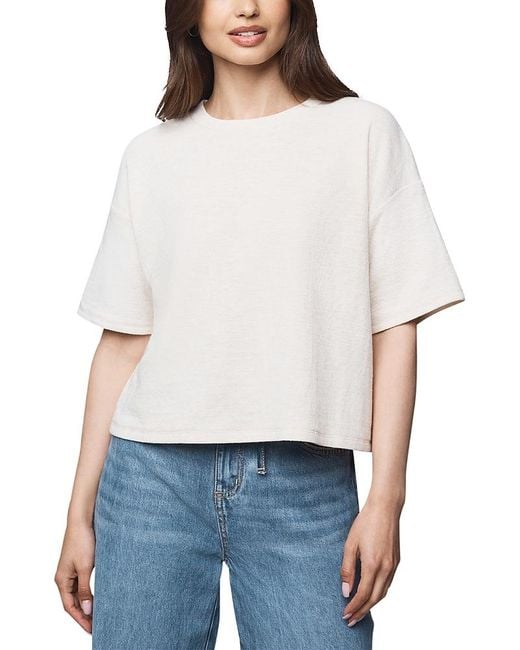 Splendid White Callista Short Sleeve Tee