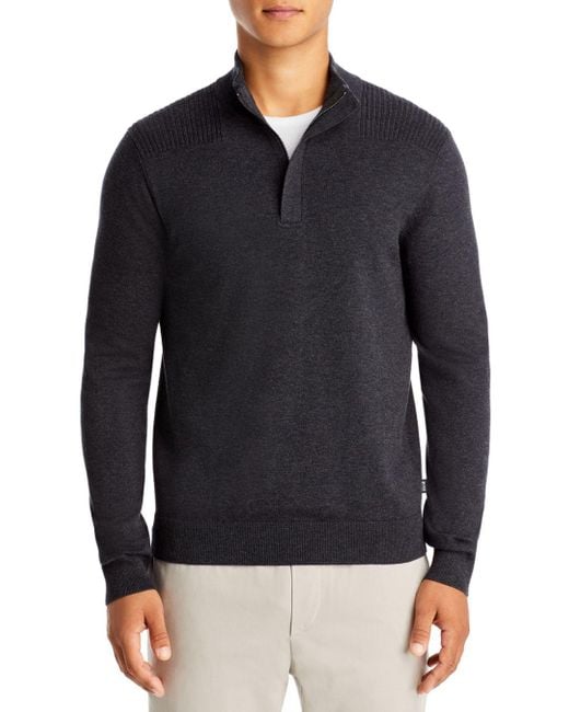 hugo boss quarter zip jumper