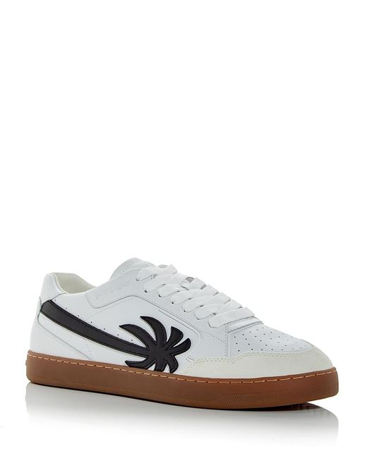 Palm Angels White New Palm Low Top Sneakers for men