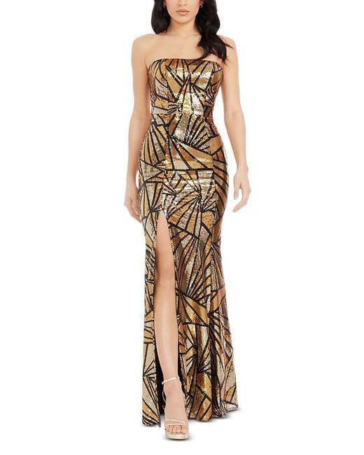 Dress the Population Janelle Geometric Sequin Mermaid Gown in Metallic | Lyst Dress the Population Janelle Geometric Sequin Mermaid Gown in Metallic | Lyst