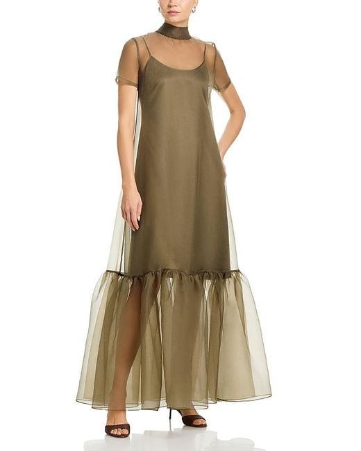 STAUD Calluna Dress in Green | Lyst