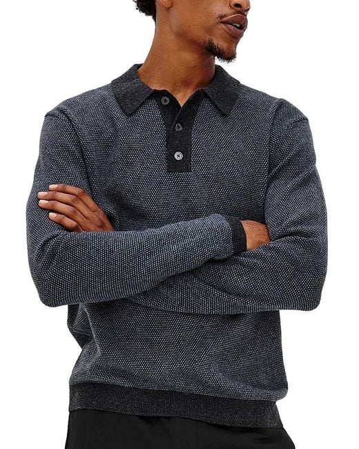 Rails Blue Anders Polo Sweater for men