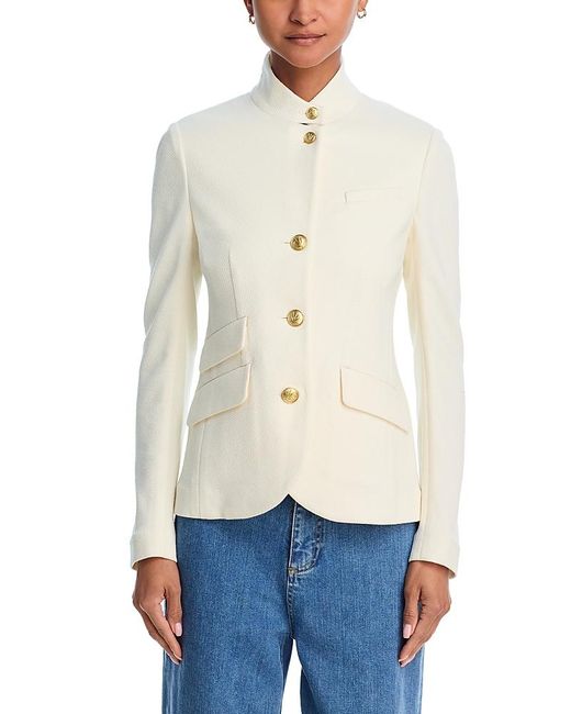 Rag & Bone White Slade Textured Knit Blazer