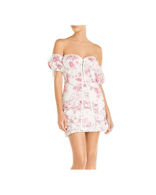 Lemons Cotton Mills Ruched Mini Dress 