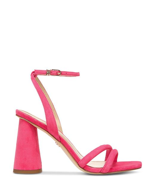 Sam Edelman Leather Kia Ankle Strap High Heel Sandals in Pink Lyst