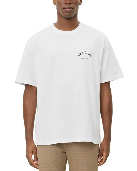 Les Deux White Passion Logo Tee for men