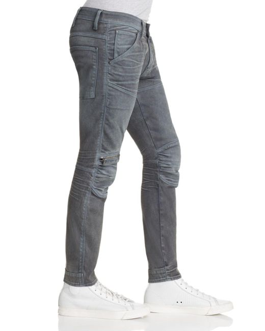 G-Star RAW Denim G - Star Raw 5620 3d Knee - Zip Skinny Jeans In Dark Cobler in Blue for - Lyst