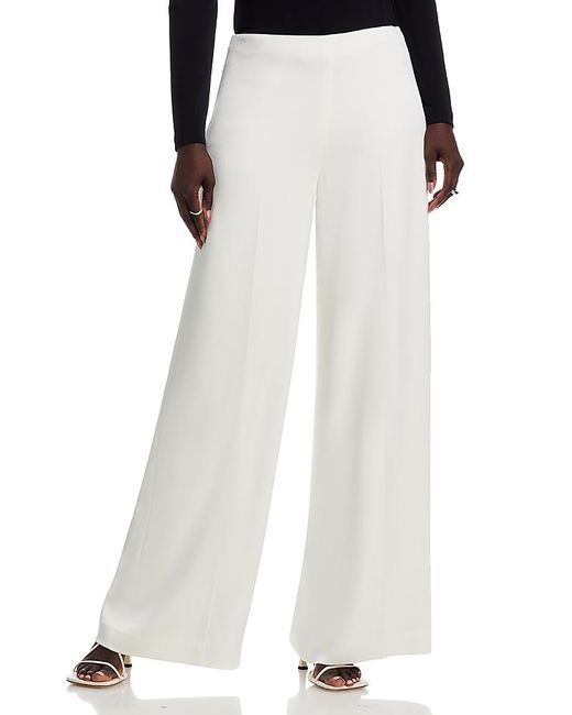 Emanuel Ungaro White Kai Satin Pants