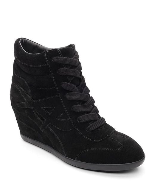 Ash Black Boradia High Top Wedge Sneakers