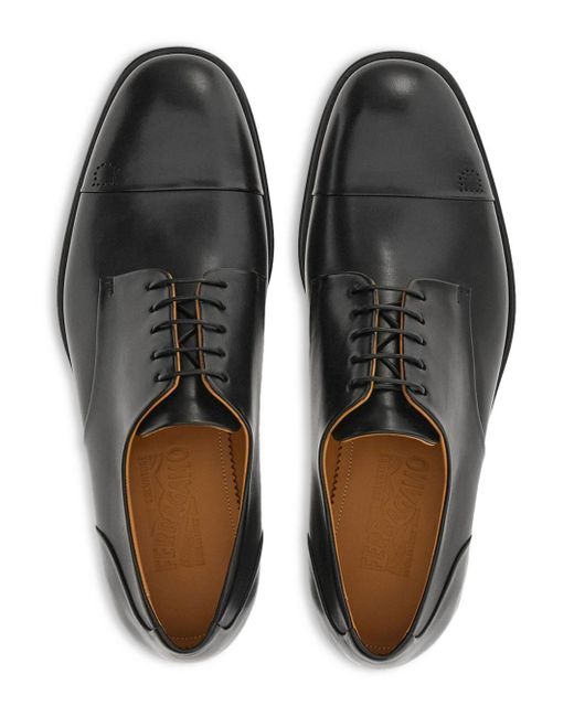 Ferragamo Gavinomvit Tokyo S Lace Up Cap Toe Derby Dress Shoes in Black ...