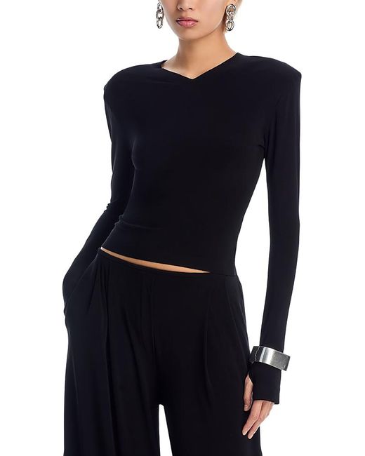 Norma Kamali Blue Long Sleeve Top