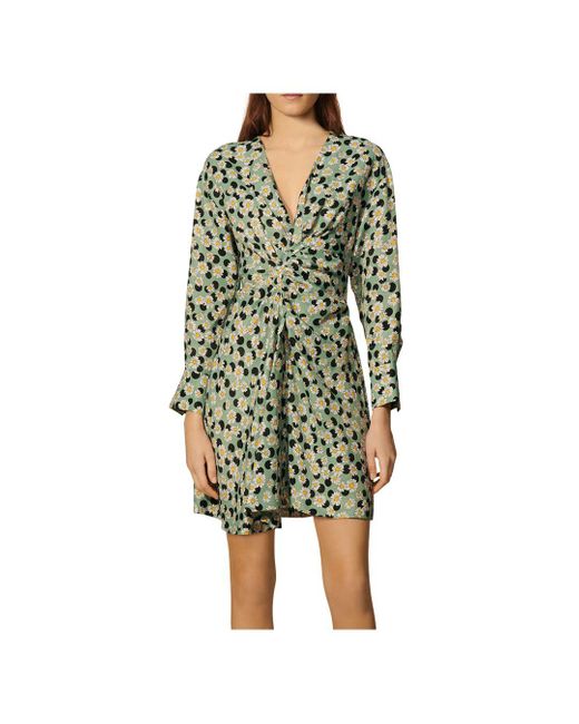 Sandro Linen Angele Floral Print Mini 