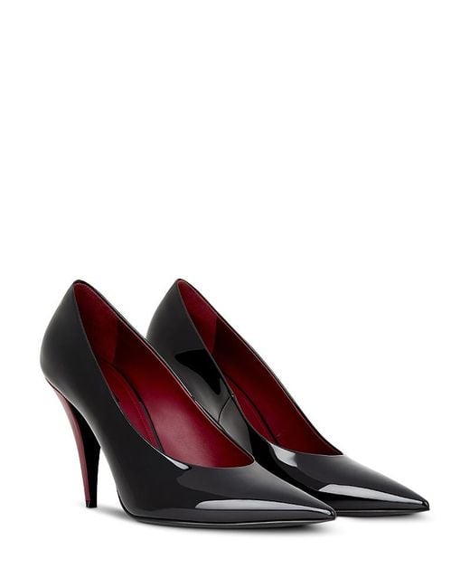 Givenchy Red Leather Pointed Toe Pumps