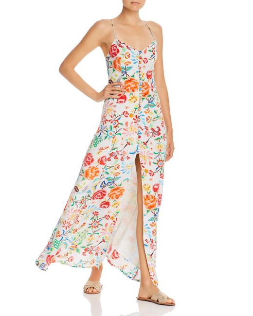 white silk maxi dress