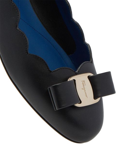 salvatore ferragamo women's varina scalloped ballet flats