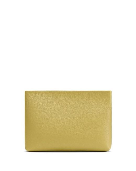 Cuyana Yellow Medium Zipper Pouch