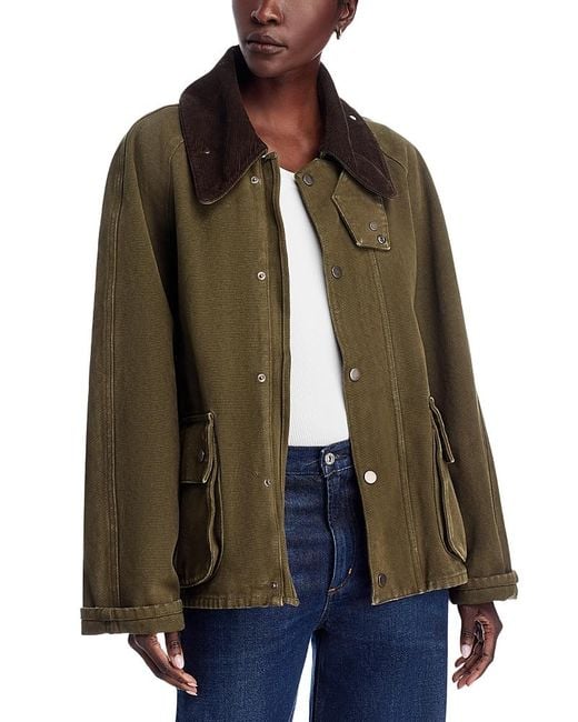 Denimist Brown Oversized Field Jacket