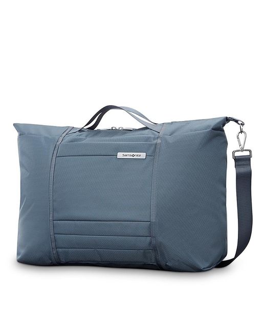 Samsonite Blue Uplift Foldable Weekender Duffel Bag