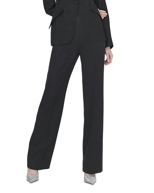 McQueen Black Woven Wool Pants