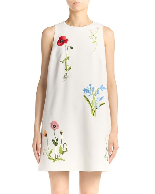Stella McCartney Women's White Embroidered Mini Dress Stella McCartney Women's White Embroidered Mini Dress