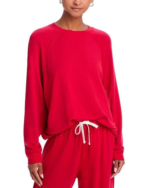 Splits59 Red Andie Fleece Crewneck Sweatshirt