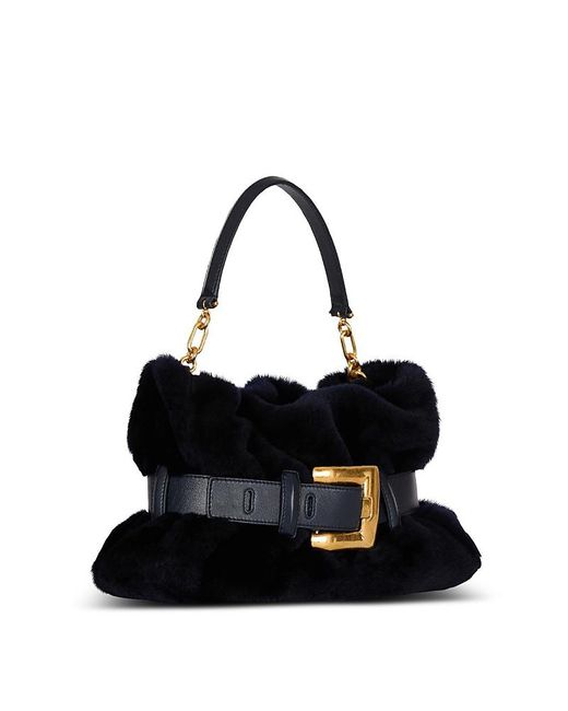 Balmain Black Medium Anthem Bag