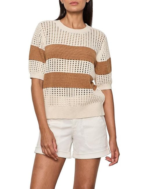 Sanctuary White Beachside Openwork Tee