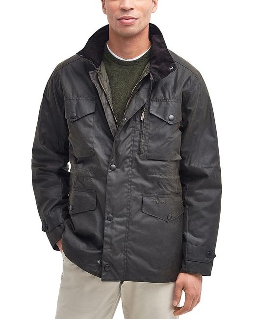 Barbour Gray Sapper Waxed Cotton Jacket for men