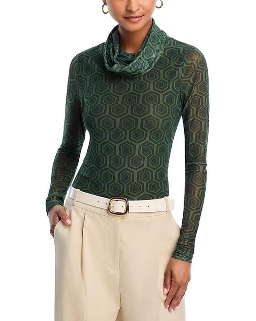 Aqua Green X Angelica Hicks Mesh Turtleneck