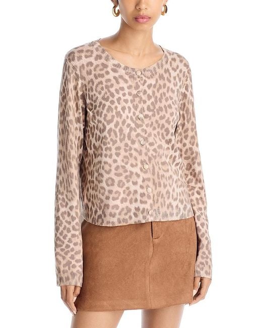Aqua Natural Leopard Cardigan