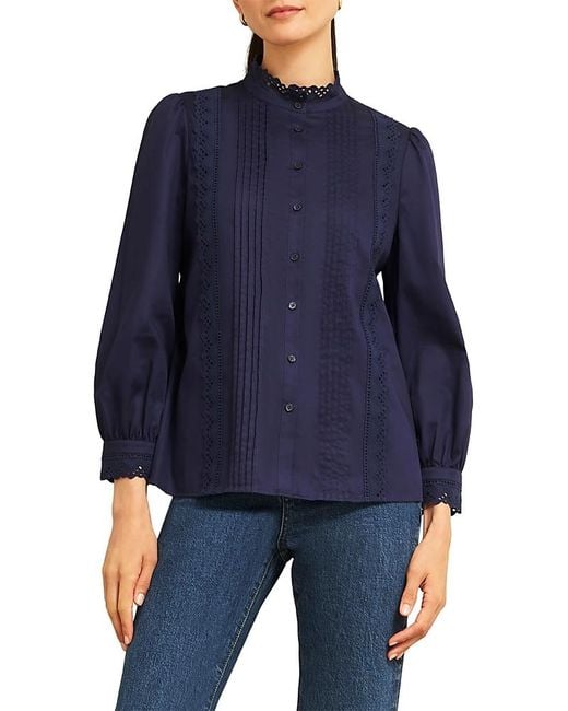 Hobbs Blue Cici Blouse