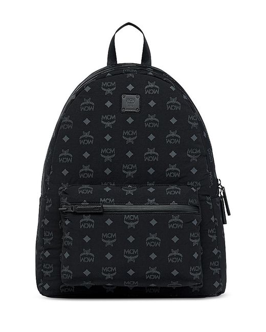 MCM Black Stark Packable Backpack for men