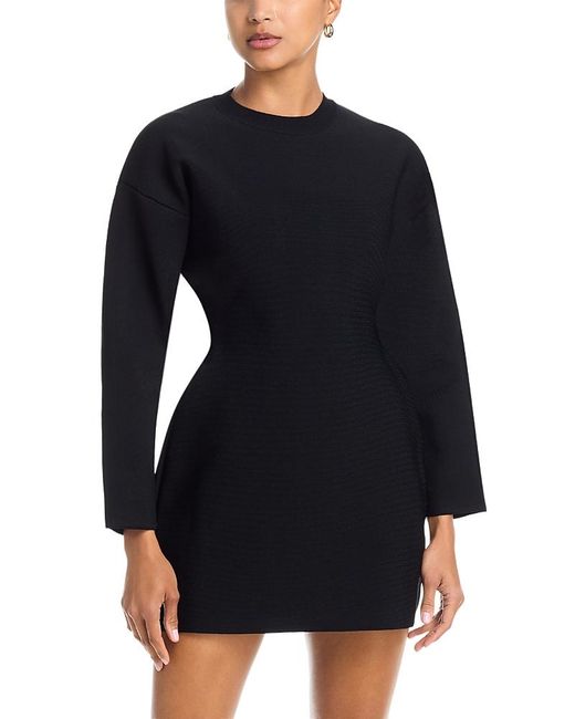 Wardrobe NYC Black Wardrobe. Nyc Rhw Power Knit Mini Dress