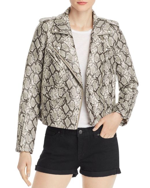 snake skin print jacket