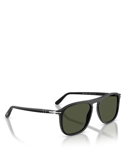 Persol Black Square Sunglasses, 57Mm