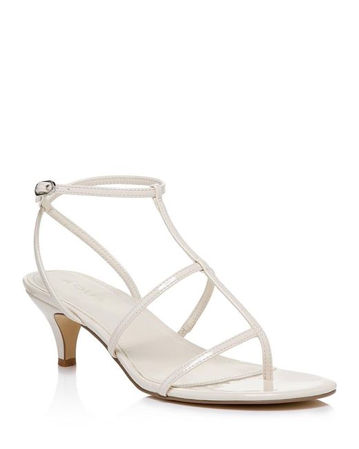 Aqua White Tomas Strappy Sandals
