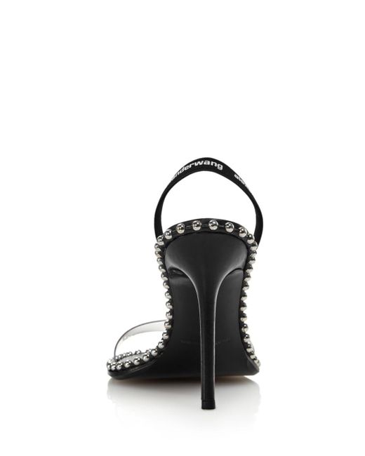 Alexander Wang Leather Women's Nova Slingback High Heel Sandals in