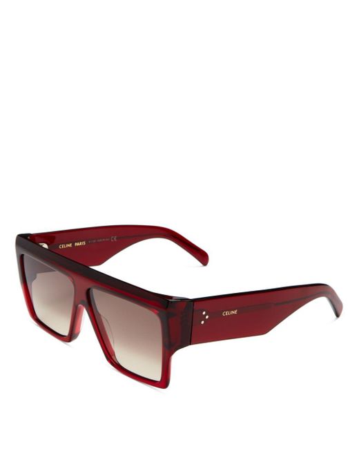 Celine Unisex Flat Top Square Sunglasses - Lyst