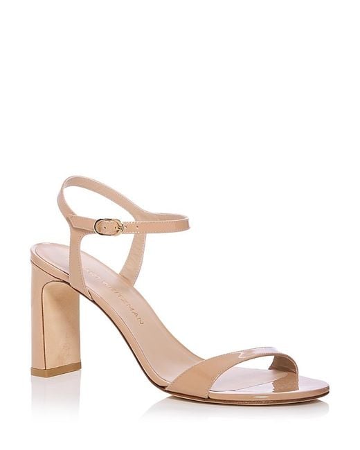 Stuart Weitzman Pink Babette 85 Sandals